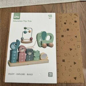 MTW Educational Toy Trio - Green and Pink